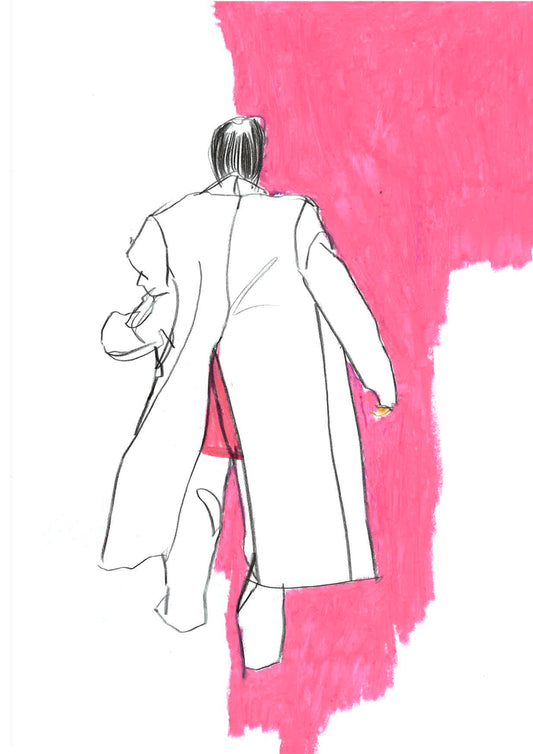 Fashion Illustration "Coat in Pink"